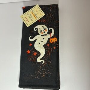 Johanna Parker Halloween Kitchen Towels GHOST Whimsical Set Of 2 Brand‎ New NWT